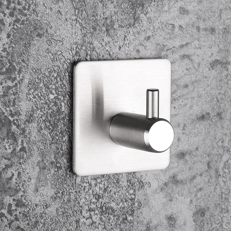 Adhesive Stainless Steel Coat Hat Hanger Space-saving Bathroom Storage Sticker Door Wall Hooks Hanging Rustproof Towel Hooks
Adhesive Stainless Steel Coat Hat Hanger Space-saving Bathroom Storage Sticker Door Wall Hooks Hanging Rustproof Towel Hooks