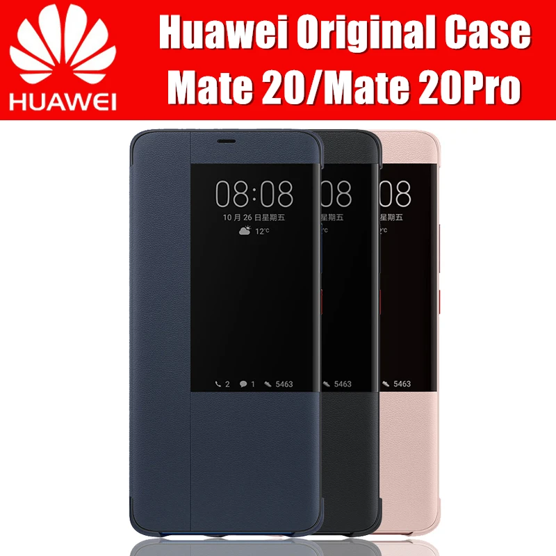 Чехол для Huawei Mate 20 Pro оригинал 100% официальный кожаный смарт вид флип чехол Mate20 X