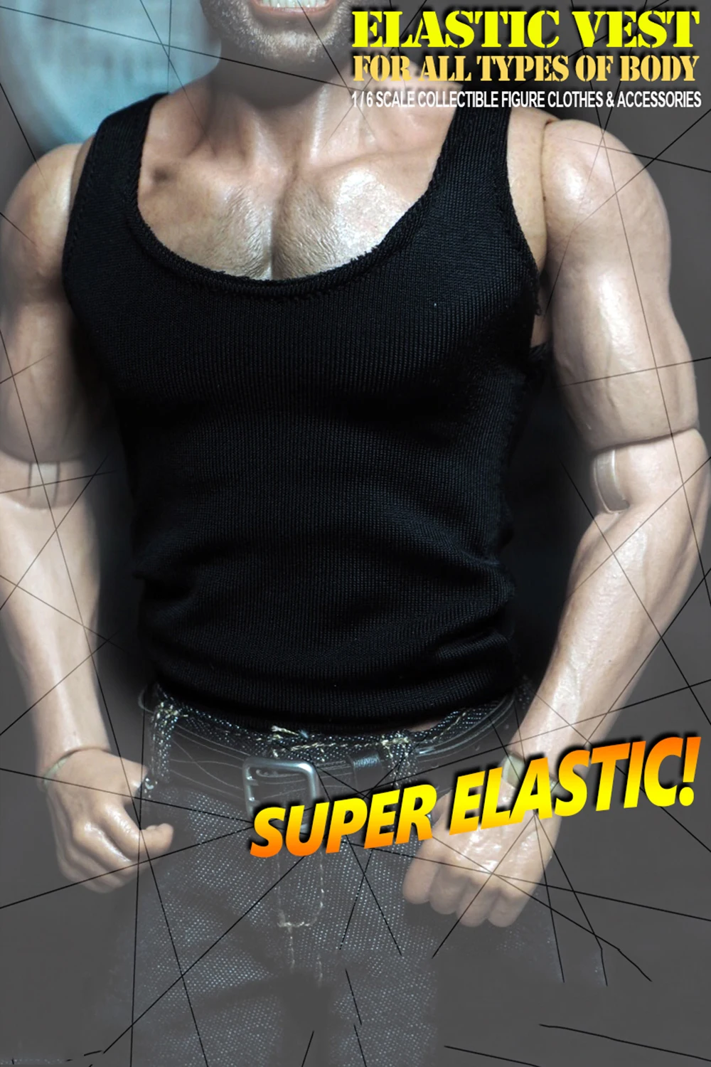 1/6 Male Clothes Black/White Low Collar Slim Vest Sleeveless T-shirt Clothing for 12'' Action Figure Body Accessory
1/6 Male Clothes Black/White Low Collar Slim Vest Sleeveless T-shirt Clothing for 12'' Action Figure Body Accessory