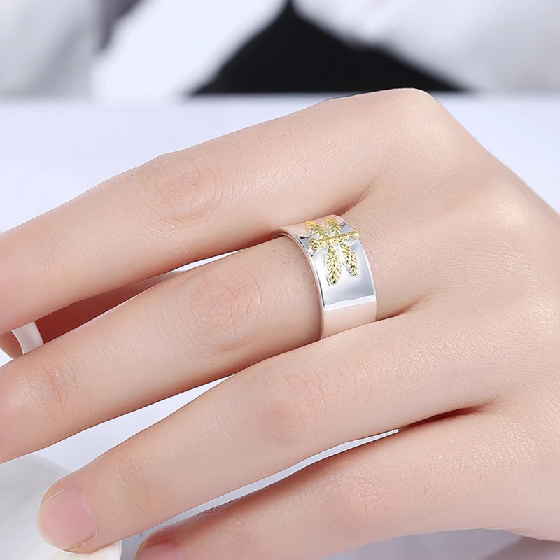 Garilina trinket Silver Color jewelry gold dragonfly Party Gift Women's rings R2213
Garilina trinket Silver Color jewelry gold dragonfly Party Gift Women's rings R2213