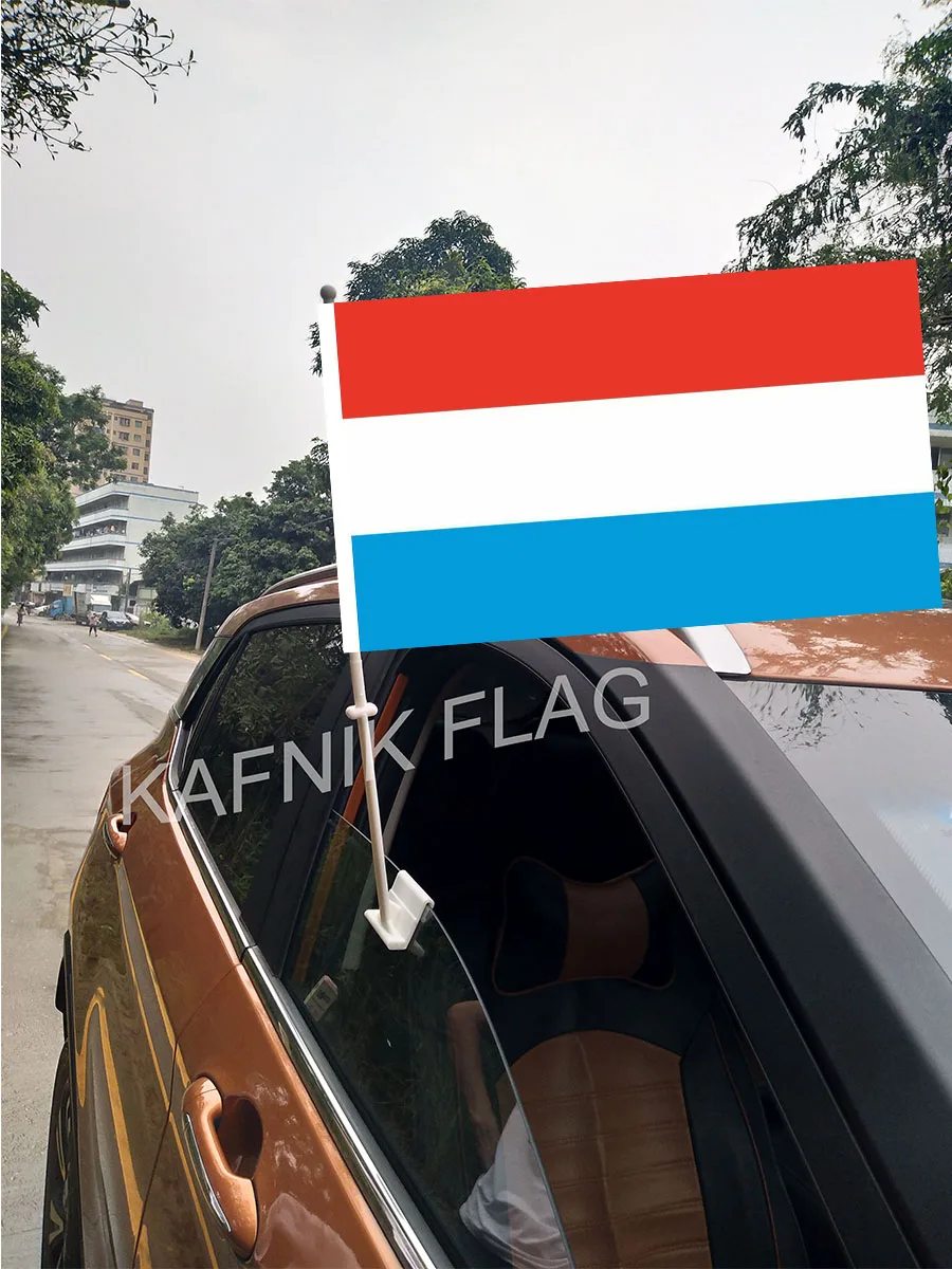KAFNIK,30*45CM Luxemburg Window Car Flags and Banners Countries World Custom Flags with 43/52cm flagpole for car decoration
KAFNIK,30*45CM Luxemburg Window Car Flags and Banners Countries World Custom Flags with 43/52cm flagpole for car decoration
