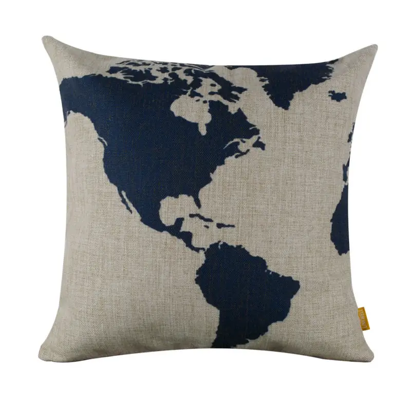 LINKWELL 18"x18" Dark Blue World Map Classic Design Brand New Burlap Throw Sofa Pillow Case Decorative Car Decor Cushion Cover
LINKWELL 18"x18" Dark Blue World Map Classic Design Brand New Burlap Throw Sofa Pillow Case Decorative Car Decor Cushion Cover