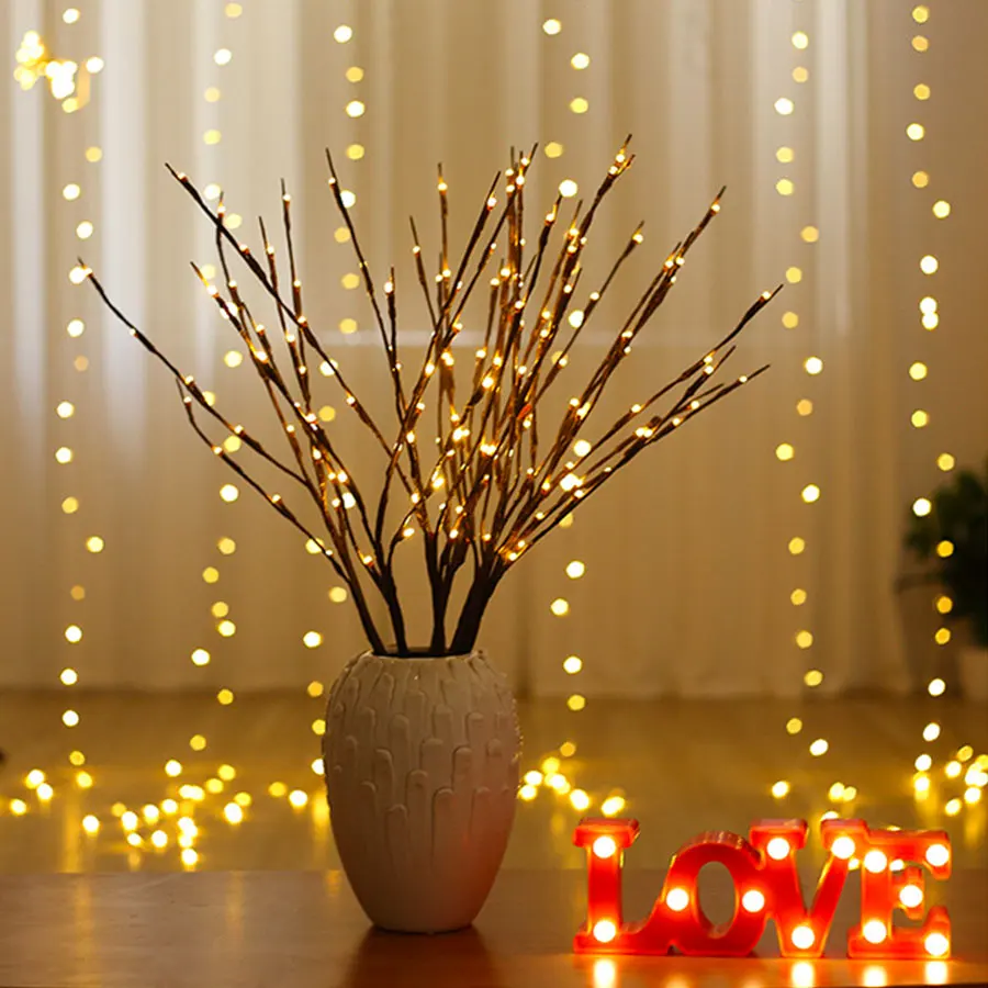 Decorative LED Branch Lights Christmas Wedding LED Willow Branch Lamp Floral Lights 20 Bulbs Home Decor Decoration Holiday Light
Decorative LED Branch Lights Christmas Wedding LED Willow Branch Lamp Floral Lights 20 Bulbs Home Decor Decoration Holiday Light