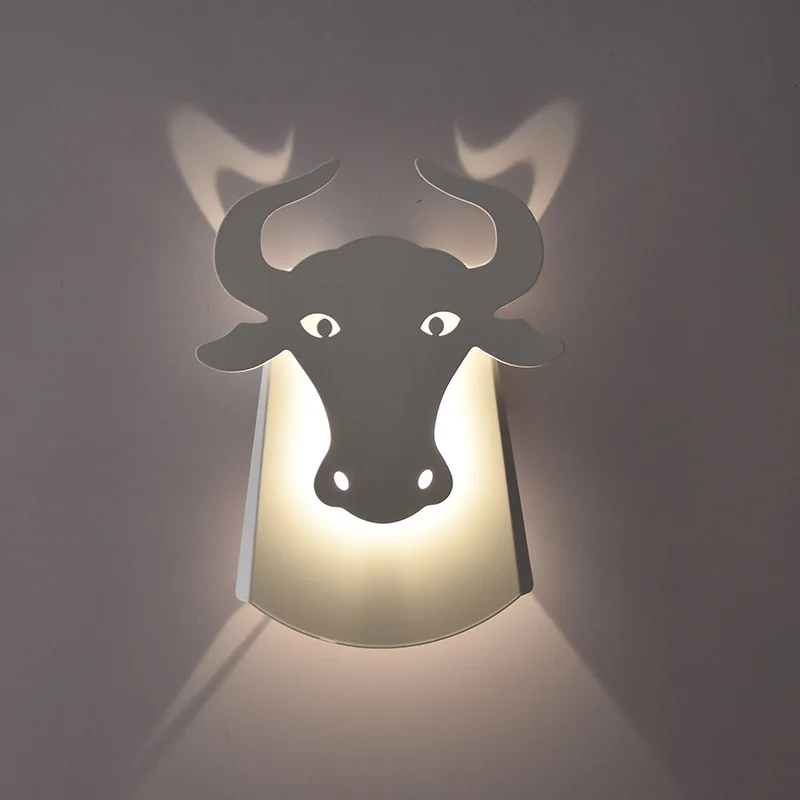 Nordic Bull Head LED Wall Lamp Cow Metal Wall Sconce Modern Lights Living Room Bedside Aisle Corridor Light Fixtures Decor Lamps
Nordic Bull Head LED Wall Lamp Cow Metal Wall Sconce Modern Lights Living Room Bedside Aisle Corridor Light Fixtures Decor Lamps