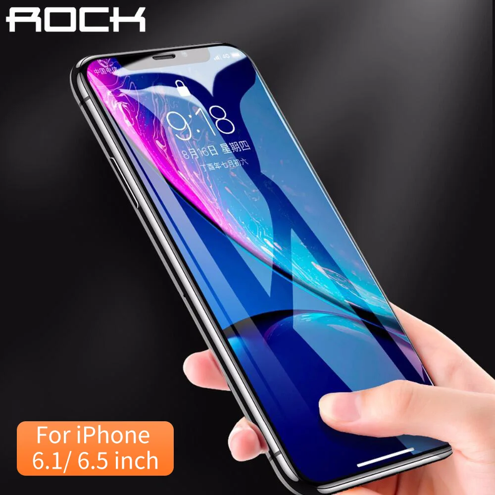 Защитное стекло Rock закаленное 0 23 мм для iPhone XS Max Xr защитная пленка из закаленного