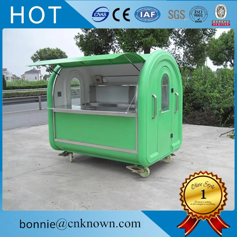 High quality 4 small wheels food trailer mobile food cart fast food truck free shipping by sea
High quality 4 small wheels food trailer mobile food cart fast food truck free shipping by sea