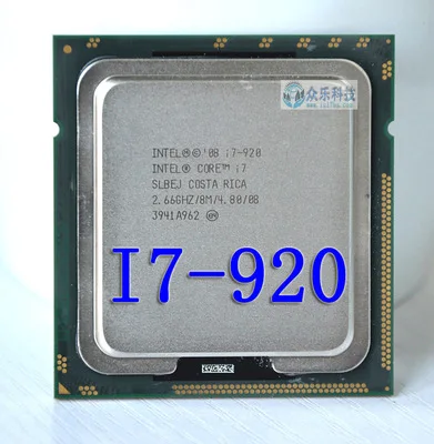 Процессор INTEL CORE i7 920 I7 SLBCH/SLBEJ 2 66 ГГц четырехъядерный процессор разъем LGA1366