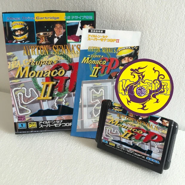 Ayrton Senna's Super Monaco II With Box And Manual 16bit MD Game Card For Sega Mega Drive For Genesis
Ayrton Senna's Super Monaco II With Box And Manual 16bit MD Game Card For Sega Mega Drive For Genesis
