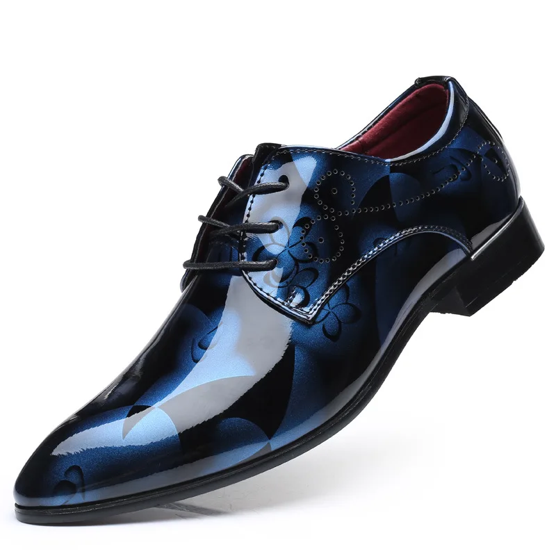 Patent brogue shoes mens lace-up shoes showy dress shoes male business flats casual shoes for gentleman JI29
Patent brogue shoes mens lace-up shoes showy dress shoes male business flats casual shoes for gentleman JI29