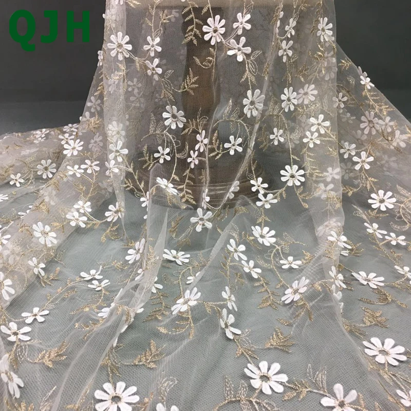 Water soluble Floating flower Three-dimensional embroidery Lace fabrics Fashion high-end women's dress lace embroidered cloth
Water soluble Floating flower Three-dimensional embroidery Lace fabrics Fashion high-end women's dress lace embroidered cloth