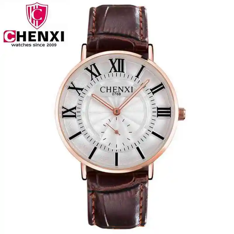 CHENXI Watch Man Fashion Luxury Watch Brown Leather Strap Ultra Thin Quartz Watch With Second Dial Male Gold Wristwatch NATATE
CHENXI Watch Man Fashion Luxury Watch Brown Leather Strap Ultra Thin Quartz Watch With Second Dial Male Gold Wristwatch NATATE