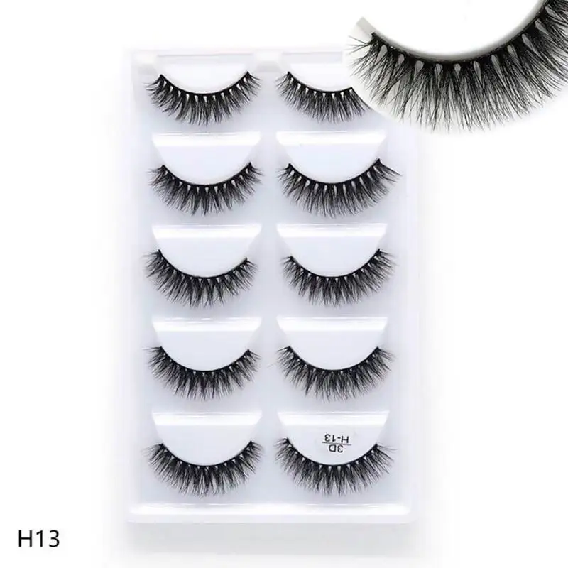 NEW 5 pairs natural long false eyelashes fluffy 3d mink lashes make up 100% cruelty free fake eyelash faux cils
NEW 5 pairs natural long false eyelashes fluffy 3d mink lashes make up 100% cruelty free fake eyelash faux cils