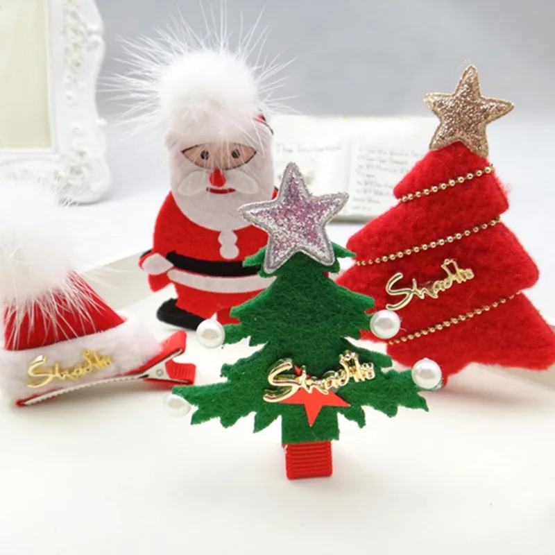 Fashion Christmas Tree Clips Hat Santa Alligator Hair Clips Wholesale Christmas Hair Accessories for Children
Fashion Christmas Tree Clips Hat Santa Alligator Hair Clips Wholesale Christmas Hair Accessories for Children