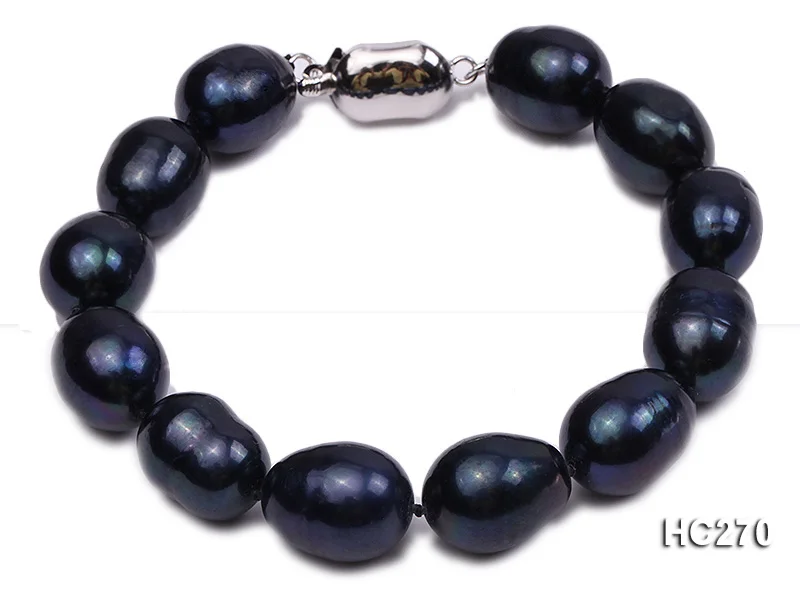 Unique Pearls jewellery Store Top Quality 10-11mm Black Rice Shaper Natural Freshwater Pearl Bracelet 19cm S925 Silver Clasp
Unique Pearls jewellery Store Top Quality 10-11mm Black Rice Shaper Natural Freshwater Pearl Bracelet 19cm S925 Silver Clasp