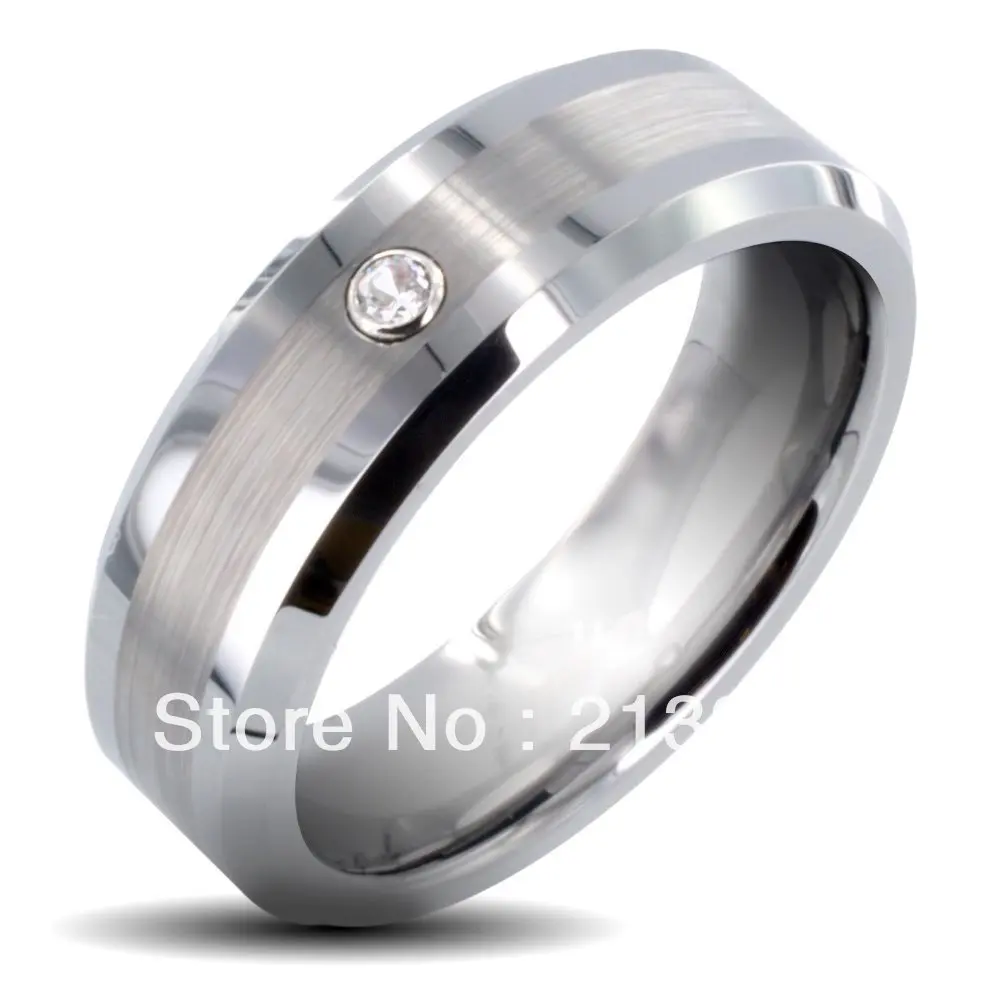 Free Shipping Buy Cheap Discount Price USA HOT Selling 8MM Men&Womens Brushed Center With Zircon Beveled Tungsten Wedding Rings
Free Shipping Buy Cheap Discount Price USA HOT Selling 8MM Men&Womens Brushed Center With Zircon Beveled Tungsten Wedding Rings