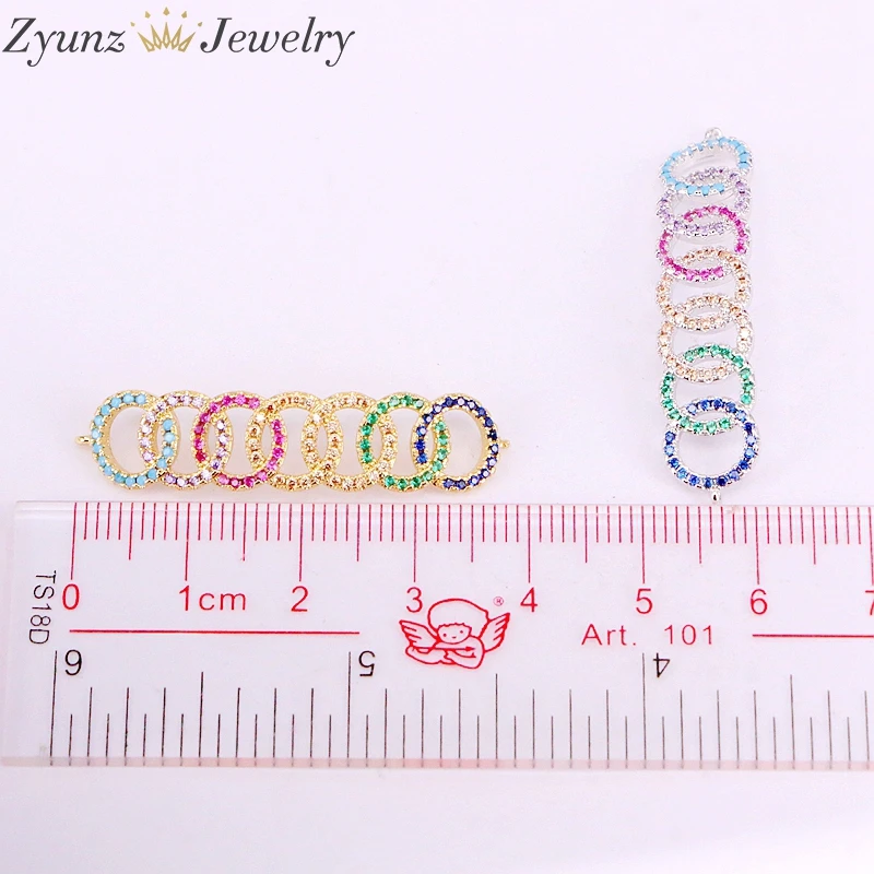 5PCS, Fashion Sparkling Circle Links Charm Bracelets Cubic Zirconia CZ Zircon Crystal Gold Color Adjustable Chain Bracelet
5PCS, Fashion Sparkling Circle Links Charm Bracelets Cubic Zirconia CZ Zircon Crystal Gold Color Adjustable Chain Bracelet