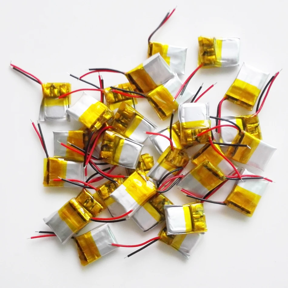 Wholesale 100 PCS 3.7V 30mAh 301012 Rechargeable Lithium Polymer LiPO Battery For Mp3 Mp4 PAD DVD Bluetooth Headset Recorder
Wholesale 100 PCS 3.7V 30mAh 301012 Rechargeable Lithium Polymer LiPO Battery For Mp3 Mp4 PAD DVD Bluetooth Headset Recorder