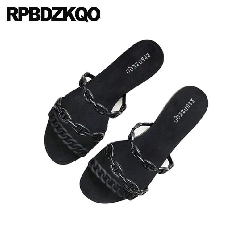 Chain Ladies Slides Women Sandals Flat Summer 2018 Shoes Holiday Slippers Blue Designer Black Open Toe Beach Slip On Burgundy
Chain Ladies Slides Women Sandals Flat Summer 2018 Shoes Holiday Slippers Blue Designer Black Open Toe Beach Slip On Burgundy
