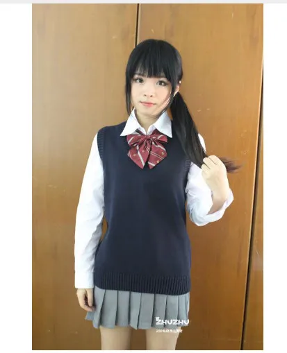 Cosplay K-ON Sleeveless sweater Vest uniforms V-neck Japanese High school uniform sweater cos Girl sweater Vest
Cosplay K-ON Sleeveless sweater Vest uniforms V-neck Japanese High school uniform sweater cos Girl sweater Vest
