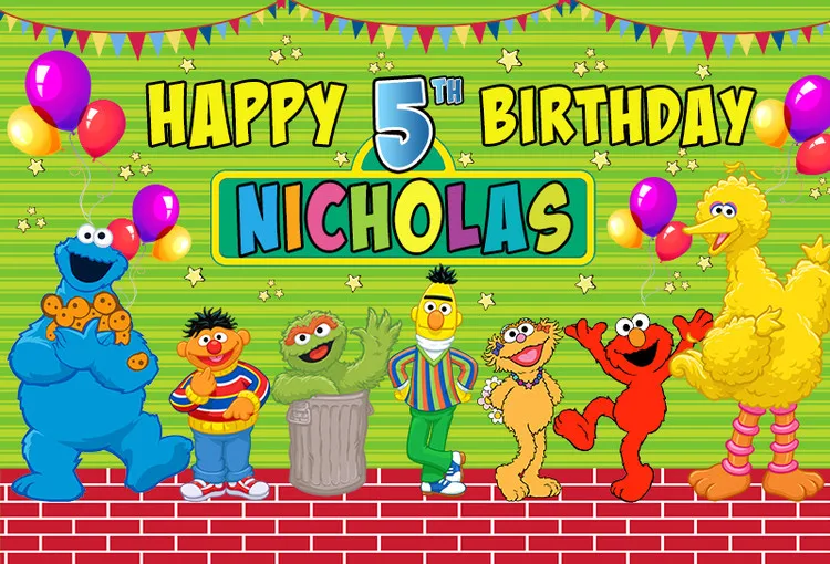 custom happy birthday cartoon sesame street baby child photo background photography backdrops quality vinyl
custom happy birthday cartoon sesame street baby child photo background photography backdrops quality vinyl