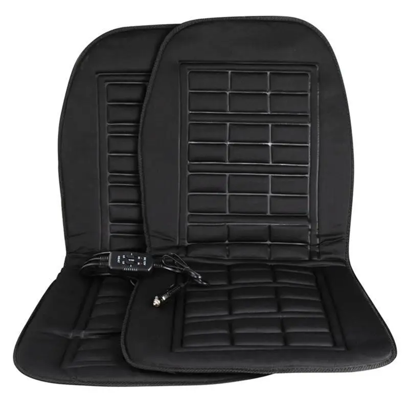 2pcs Heated Car Seat Covers Set Universal Car Seat Cushion Temperature Control Heated Pad Cushion Cover Car Seat Warmer (Black)
2pcs Heated Car Seat Covers Set Universal Car Seat Cushion Temperature Control Heated Pad Cushion Cover Car Seat Warmer (Black)