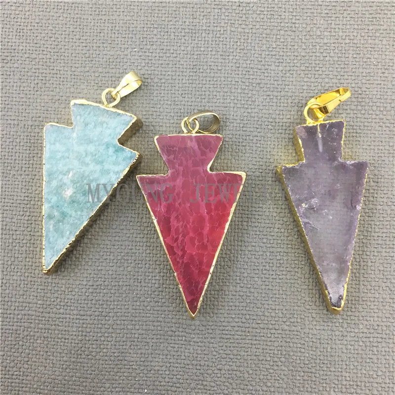 MY0316 Multicolor Arrow Lace Necklace Pendant,Arrow Stone Pendant Charm,Agates or Crystal Stone Pendant for Jewelry Making
MY0316 Multicolor Arrow Lace Necklace Pendant,Arrow Stone Pendant Charm,Agates or Crystal Stone Pendant for Jewelry Making