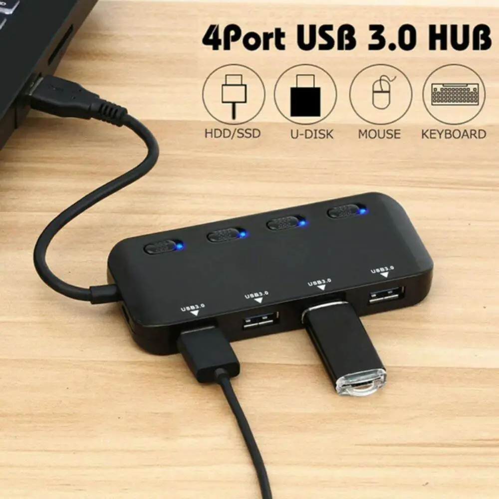 4 Ports USB C HUB 3.0 Type-c Splitter High Speed Data Transfer Splitter ExpanderFor PC Laptop Mobile Phone U Disk
4 Ports USB C HUB 3.0 Type-c Splitter High Speed Data Transfer Splitter ExpanderFor PC Laptop Mobile Phone U Disk