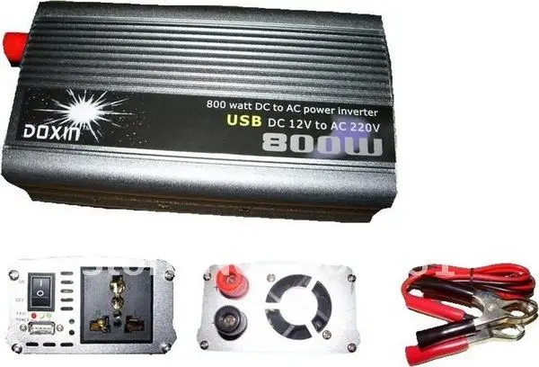 NEW 800W Car DC 12V to AC 220V USB Mobile Car Auto Power Inverter Adapter Modified-sina Wave #10192 @CF
NEW 800W Car DC 12V to AC 220V USB Mobile Car Auto Power Inverter Adapter Modified-sina Wave #10192 @CF
