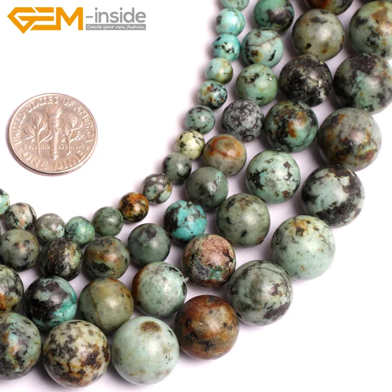 Gem-inside 4-12mm Natural Blue Africa Turquoises Stone Beads For Jewelry Making 15inch DIY Beads Jewellery
Gem-inside 4-12mm Natural Blue Africa Turquoises Stone Beads For Jewelry Making 15inch DIY Beads Jewellery