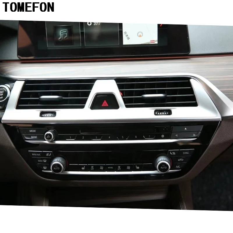 TOMEFON ABS хром для BMW 5 серии G30 2017 2018 интерьер автомобиля Передняя центральная консоль Кондиционер вентиляционное отверстие крышка отделка
TOMEFON ABS хром для BMW 5 серии G30 2017 2018 интерьер автомобиля Передняя центральная консоль Кондиционер вентиляционное отверстие крышка отделка