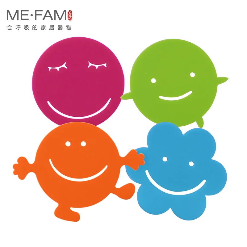 Cute Smiley Silicone Coasters Non Slip Heat Resistance Coffee Mug Mat Bar Cafe Kitchen Office Home Holiday Decor Tea Cup Pad Set
Cute Smiley Silicone Coasters Non Slip Heat Resistance Coffee Mug Mat Bar Cafe Kitchen Office Home Holiday Decor Tea Cup Pad Set
