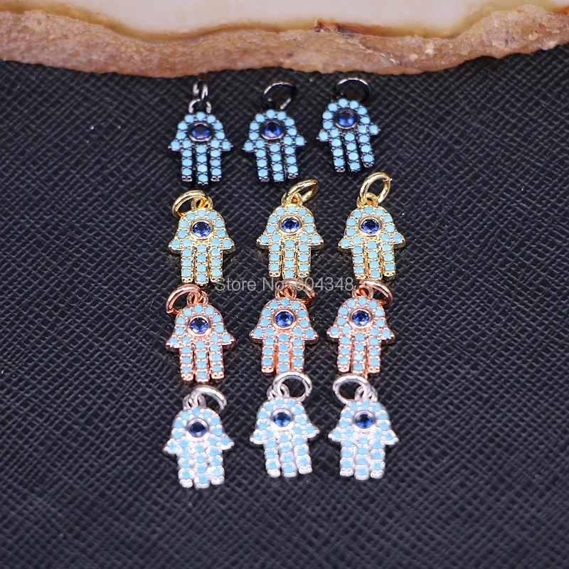 10pcs ZYZ179-0781 New Fashion Hamsa hand Jewelry pendant micro pave tiny stones fatima charms fit necklace bracelet accessories
10pcs ZYZ179-0781 New Fashion Hamsa hand Jewelry pendant micro pave tiny stones fatima charms fit necklace bracelet accessories