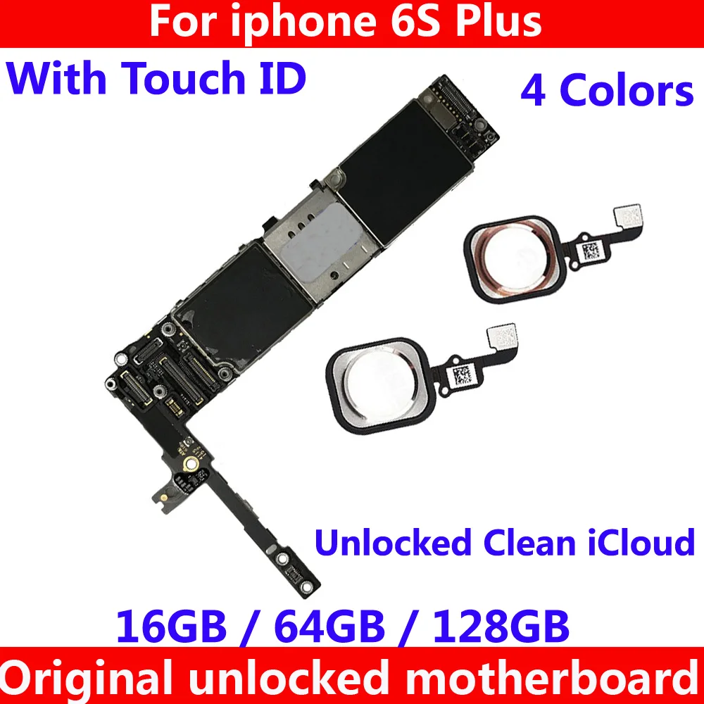 unlocked iCloud mainboard+IOS system for iphone 6SP 16GB 64GB 128GB Original motherboard with / NO Touch ID for iphone 6S Plus
unlocked iCloud mainboard+IOS system for iphone 6SP 16GB 64GB 128GB Original motherboard with / NO Touch ID for iphone 6S Plus