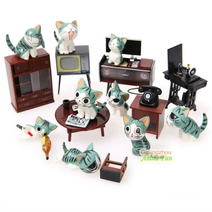 15pcs/set Chi Cat Toys Sweet Cheese cat Doll Figure Set Cat Furnishing 15pcs/set 3cm Height
15pcs/set Chi Cat Toys Sweet Cheese cat Doll Figure Set Cat Furnishing 15pcs/set 3cm Height