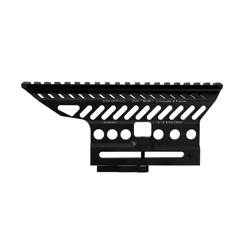 B-13 Classic AK Side Optic Mount Quick Detach Scope Rail Base Low Weight and Strength Picatinny Weaver Mounting Gun Trail parts
B-13 Classic AK Side Optic Mount Quick Detach Scope Rail Base Low Weight and Strength Picatinny Weaver Mounting Gun Trail parts