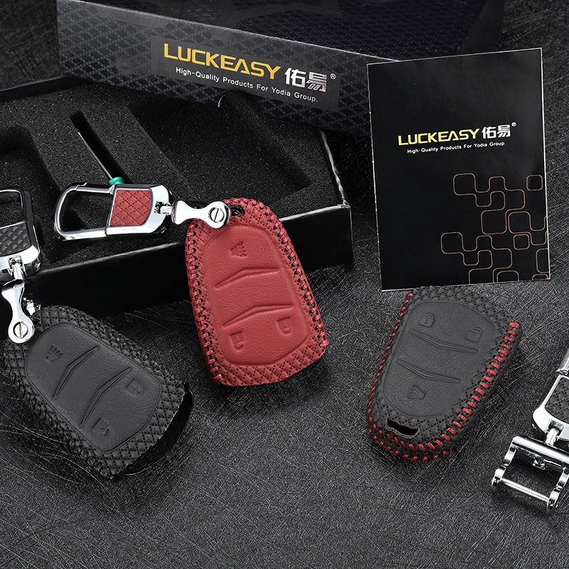 luckeasy Leather Key Cover For Cadillac ATSL 2014-2017 SLS CTS XTS 2015 2016 SRX 2013 2014 3 button Remote Control case G3
luckeasy Leather Key Cover For Cadillac ATSL 2014-2017 SLS CTS XTS 2015 2016 SRX 2013 2014 3 button Remote Control case G3