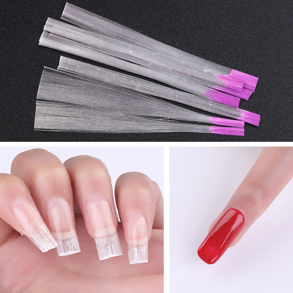 Fibernails нейл арта из стекловолокна для УФ цветной гель "сделай сам" ногти белый