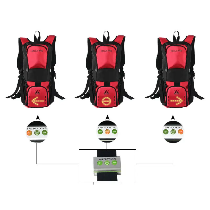 PLAYKING Cycling LED Turn Signal Safety Reflective Backpack Bag For Travel Running Outdoor Safety Night Cycling Backpack Bag
PLAYKING Cycling LED Turn Signal Safety Reflective Backpack Bag For Travel Running Outdoor Safety Night Cycling Backpack Bag