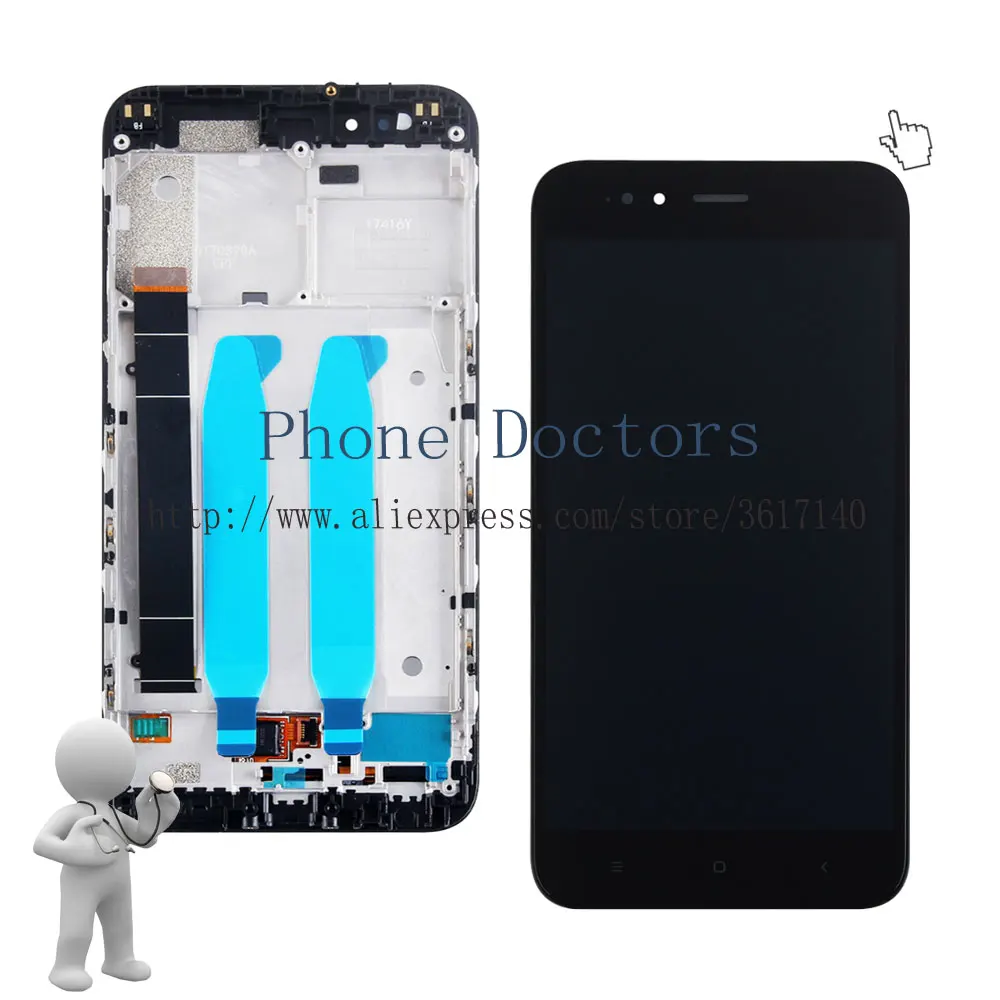 5.5'' New Touch Screen Digitizer Glass + LCD Display Assembly With Frame For Xiaomi Mi A1 MiA1 ; Black / White ; 100% Tested
5.5'' New Touch Screen Digitizer Glass + LCD Display Assembly With Frame For Xiaomi Mi A1 MiA1 ; Black / White ; 100% Tested