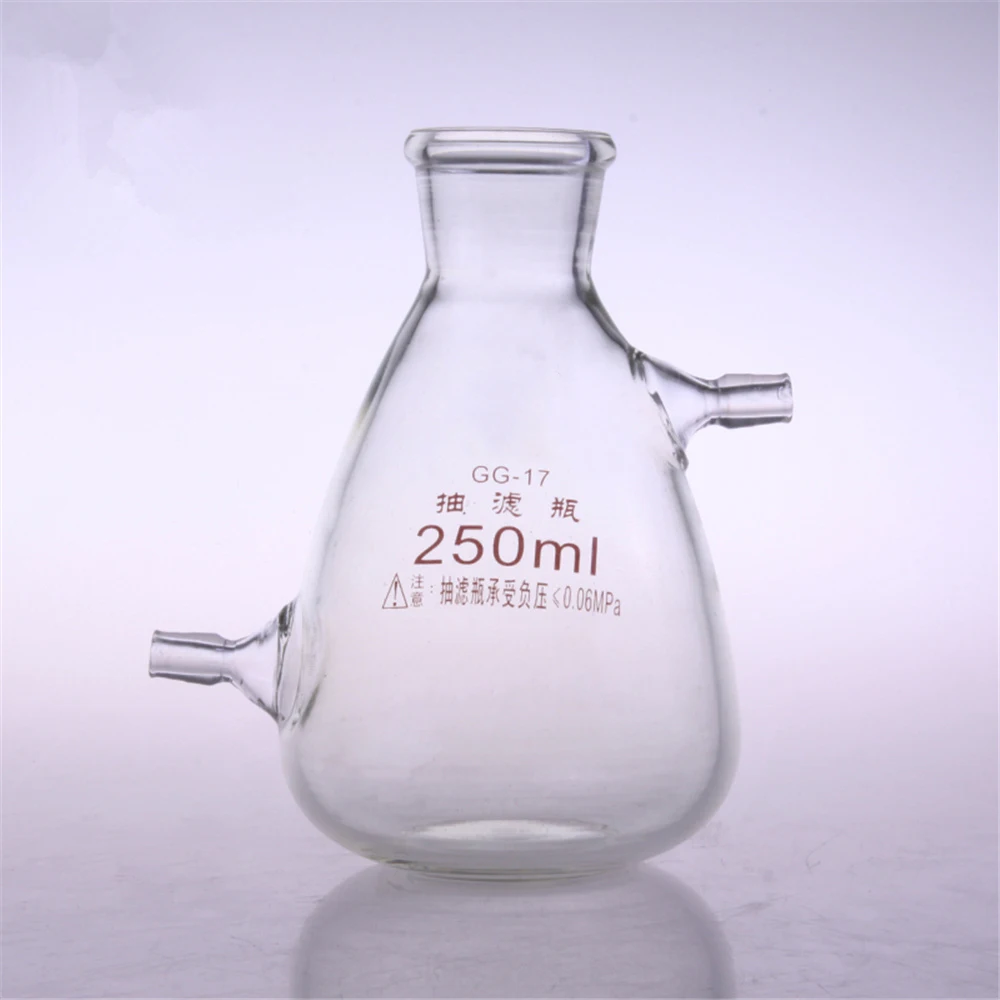 125ml 250ml 500ml 2500ml 5000ml Glass Buchne Flask with two tube ;Suction Filter Flask;Lab glassware;lab supplies
125ml 250ml 500ml 2500ml 5000ml Glass Buchne Flask with two tube ;Suction Filter Flask;Lab glassware;lab supplies