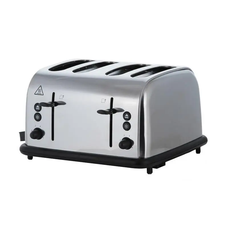 Четыре автоматические тостер завтрак машина главная нержавеющей стали тост