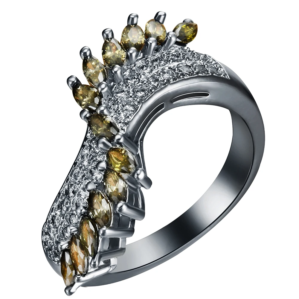 Black Gold Color Finger Rings Special Silver Color Yellow Gold-Color Rings Green White Zircon Party Gift Rings For Women Jewelry
Black Gold Color Finger Rings Special Silver Color Yellow Gold-Color Rings Green White Zircon Party Gift Rings For Women Jewelry