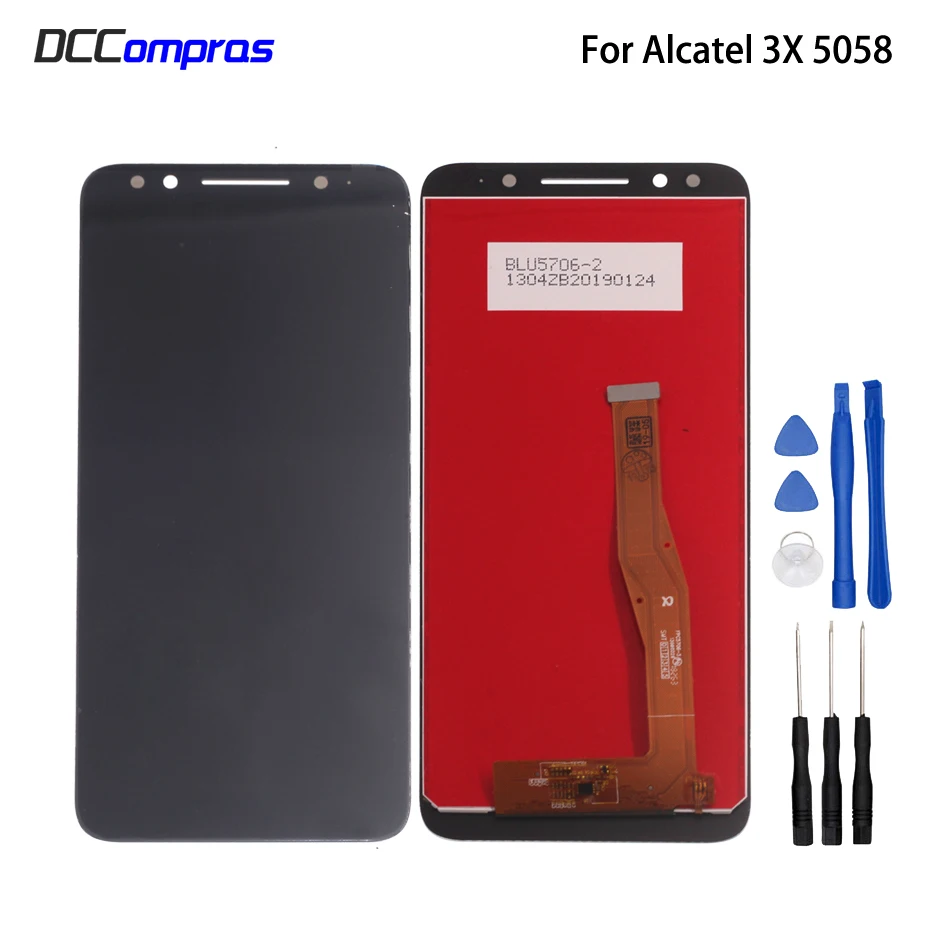 ЖК-дисплей с сенсорным экраном в сборе для Alcatel 3X 5058i 5058y 5058, сменная панель для телефона Alcatel 5058, ЖК-дисплей
ЖК-дисплей с сенсорным экраном в сборе для Alcatel 3X 5058i 5058y 5058, сменная панель для телефона Alcatel 5058, ЖК-дисплей