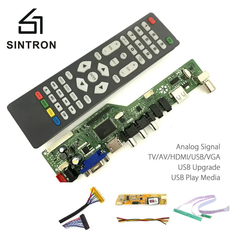 Универсальный программируемый контроллер экрана телевизора Sintron, HDMI/VGA Аудио, плата драйвера ПК/VGA/HDMI/USB, интерфейс «сделай сам»
Универсальный программируемый контроллер экрана телевизора Sintron, HDMI/VGA Аудио, плата драйвера ПК/VGA/HDMI/USB, интерфейс «сделай сам»