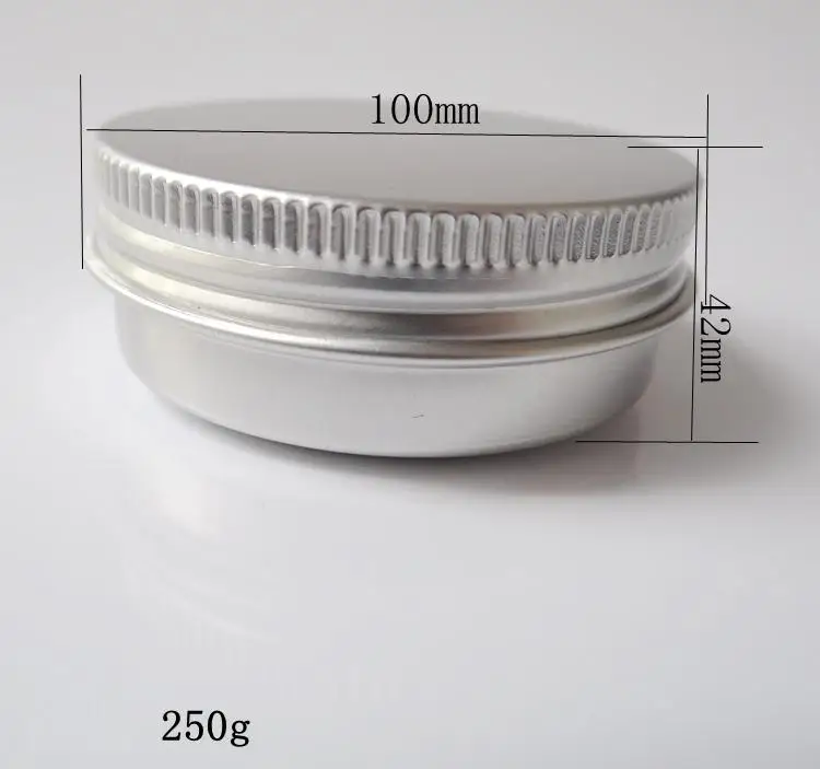 250g 100*42mm refillable empty round aluminum metal tin cans bottle with lids , cosmetic cream container box aluminum jar
250g 100*42mm refillable empty round aluminum metal tin cans bottle with lids , cosmetic cream container box aluminum jar