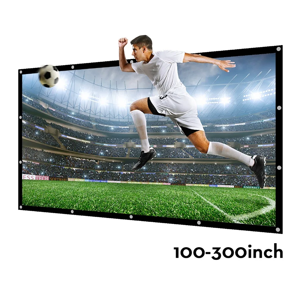 NIERBO 100 120 150 200 250 300 Inch Projection Projector Screen Canvas Matt White Portable 3D HD Home Theater Wall mounted
NIERBO 100 120 150 200 250 300 Inch Projection Projector Screen Canvas Matt White Portable 3D HD Home Theater Wall mounted