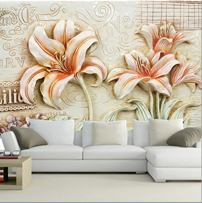 The custom 3D murals,Beautiful retro lily flower wallpaper papel de parede,living room sofa TV wall bedroom wall paper
The custom 3D murals,Beautiful retro lily flower wallpaper papel de parede,living room sofa TV wall bedroom wall paper