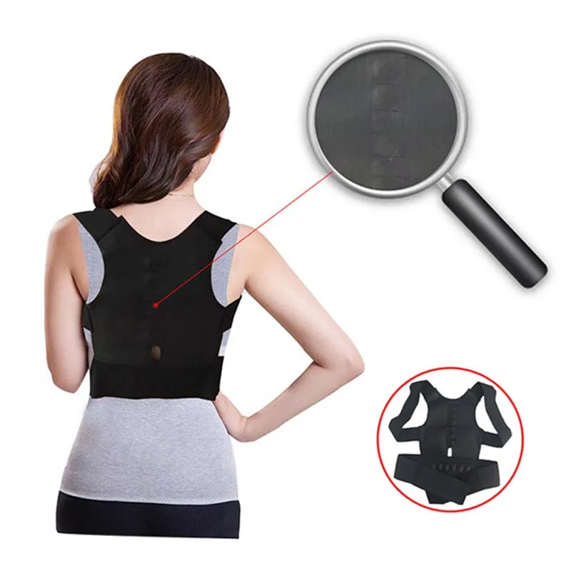 Male Female Adjustable Magnetic Posture Corrector Corset Back Brace Back Belt Lumbar Support Straight Corrector de espalda
Male Female Adjustable Magnetic Posture Corrector Corset Back Brace Back Belt Lumbar Support Straight Corrector de espalda