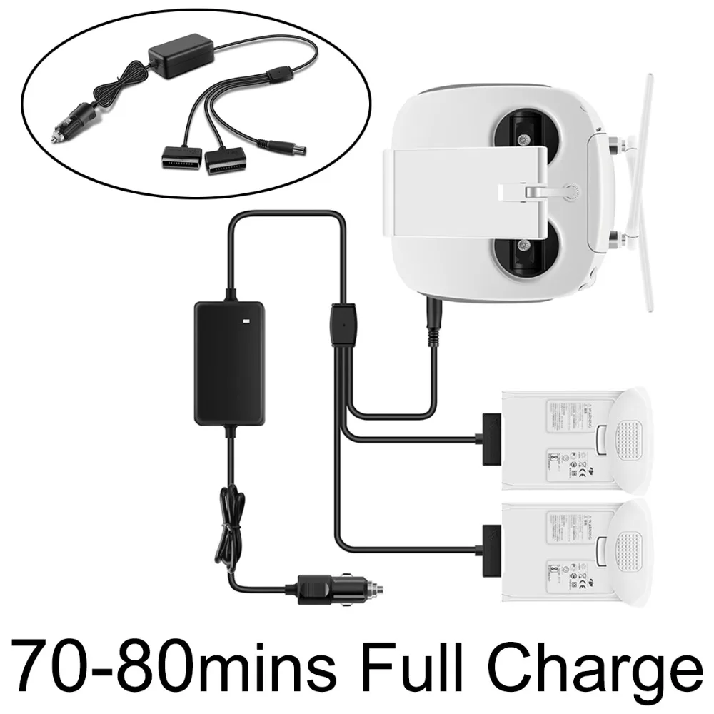Newest 3 IN 1 Dual Batteries & Remote ControllerCar Charger for DJI Phantom 4/ 4 Pro/ 4 Advanced 2.0 Drone Accessories
Newest 3 IN 1 Dual Batteries & Remote ControllerCar Charger for DJI Phantom 4/ 4 Pro/ 4 Advanced 2.0 Drone Accessories