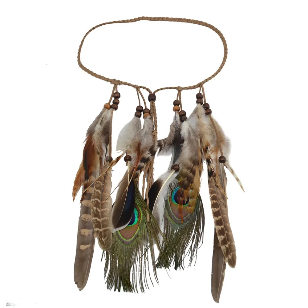 Indian Handmade Woven Dirty Carnival Hairband Headpiece Summer Gypsy Beaded Peacock Feather Tassel Headbands Headdress For Women
Indian Handmade Woven Dirty Carnival Hairband Headpiece Summer Gypsy Beaded Peacock Feather Tassel Headbands Headdress For Women